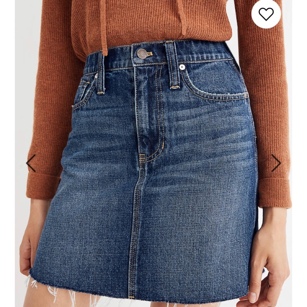 Madewell Rigid Denim Mini Skirt